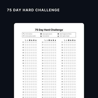 75 Day Hard Challenge