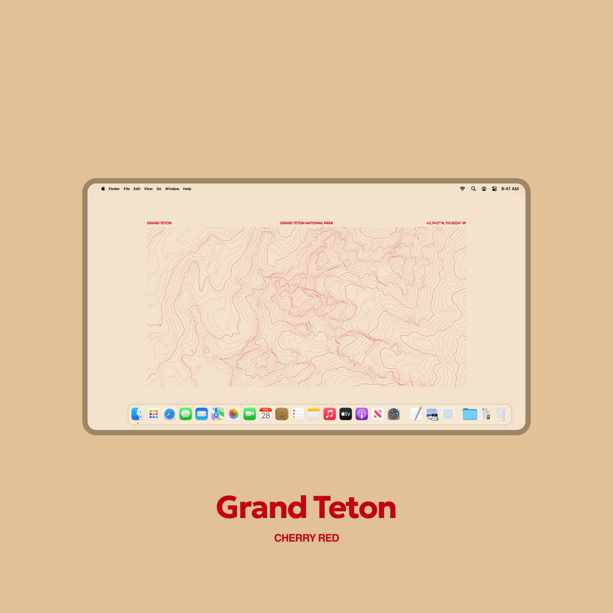 Grand Teton Desktop Topography