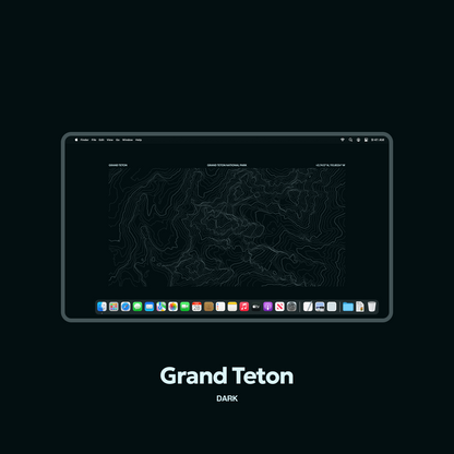 Grand Teton Desktop Topography