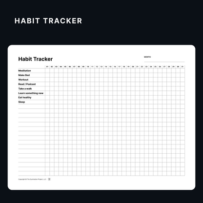 Habit Tracker (Monthly)