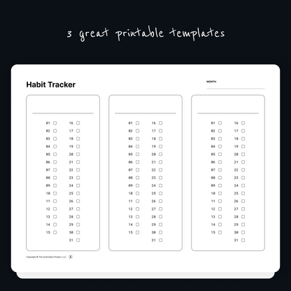 Habit Tracker (Monthly)