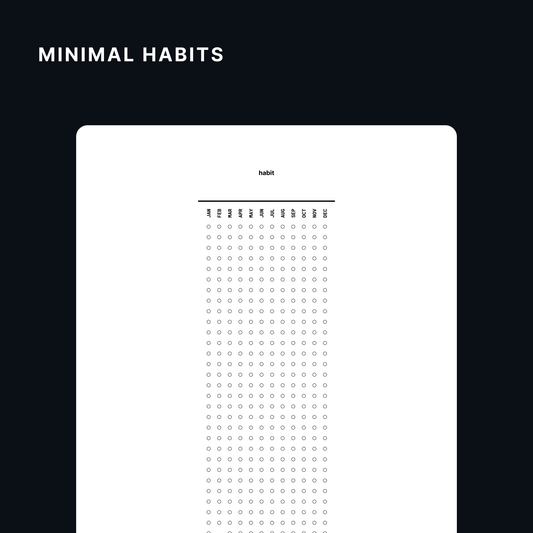 Minimal Habit Tracker