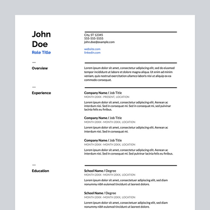 Simple Resume